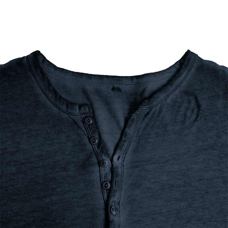 "Herren Henley Langarmshirt, bequem, stilvoll, vielseitig, in verschiedenen Farben, perfekter Sitz, ideal für Alltag"