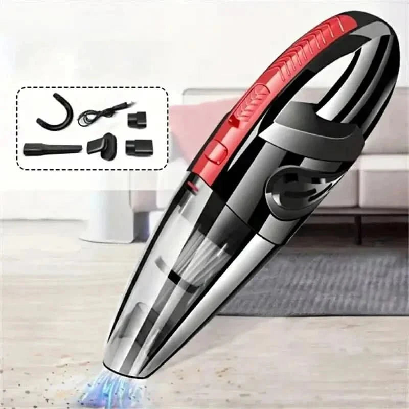 "Kabelloser, leistungsstarker 120W Handstaubsauger, schwarz, leicht, kompakt, ideal für flexible, gründliche Reinigung."