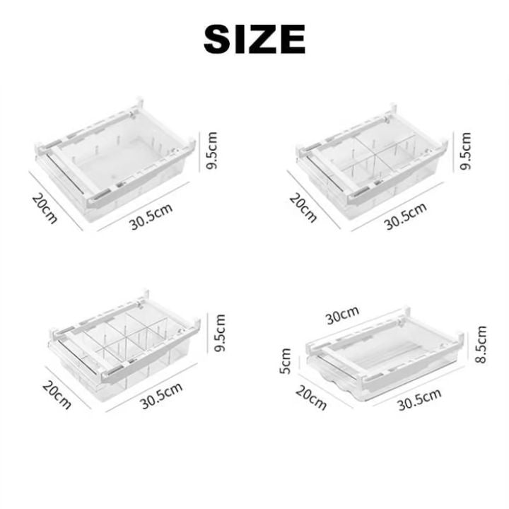 "Kühlschrank-Organizer platzsparend, BPA-frei, transparent, Schubladen für Eier, Obst, Gemüse effizient ordnen."