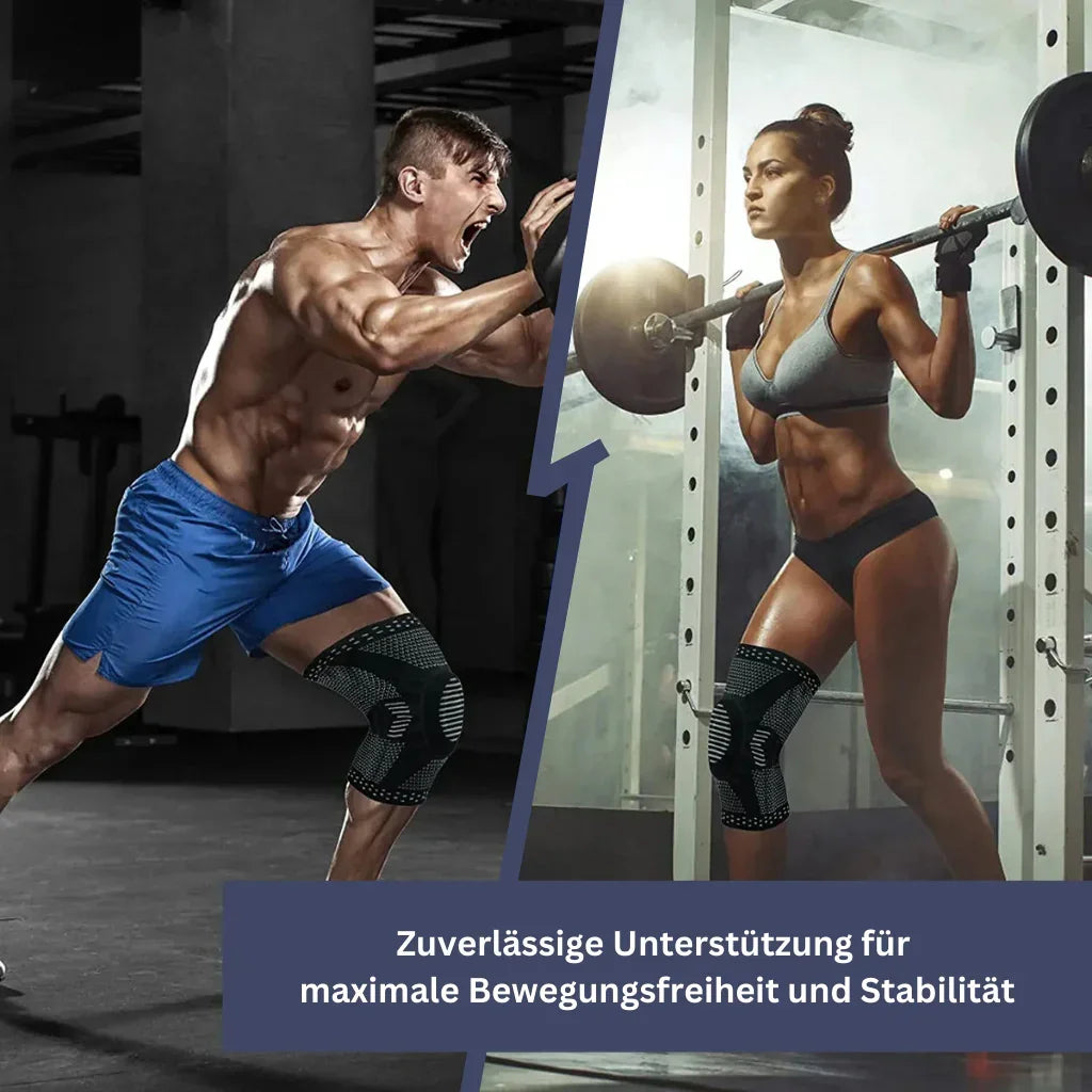 "Kniebandage für orthopädische Unterstützung in mehreren Farben, stabil, atmungsaktiv, geeignet für Sport und Alltag."