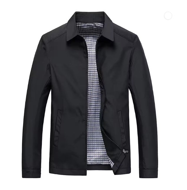 Leichte Herren Übergangsjacke in elegantem Design, vielseitig kombinierbar, ideal für Frühling und Herbst.