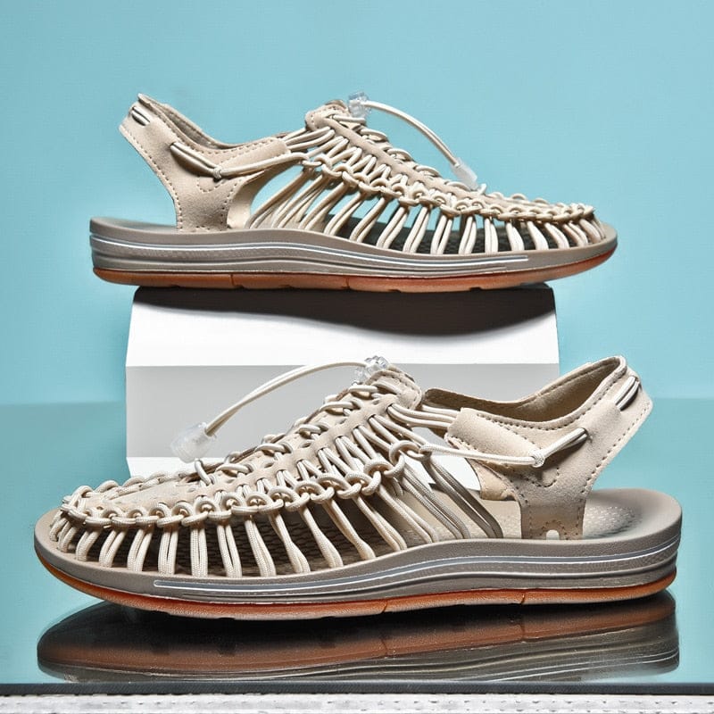 "Leichte Unisex-Sandalen mit Flechtmuster, bequem und stilvoll, ideal für Sommeraktivitäten, rutschfeste Sohle."
