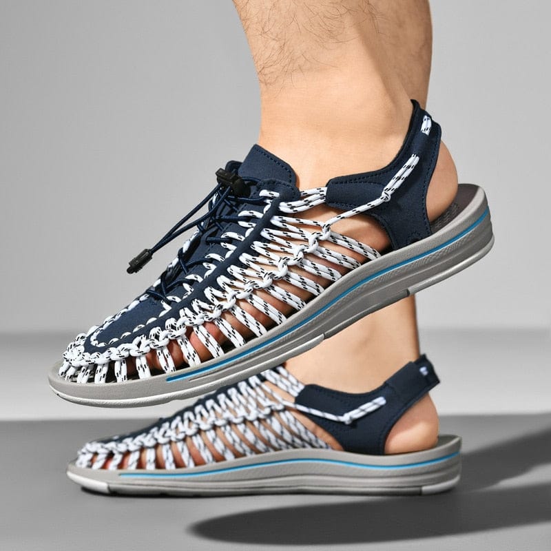 "Leichte Unisex-Sandalen mit Flechtmuster, bequem und stilvoll, ideal für Sommeraktivitäten, rutschfeste Sohle."