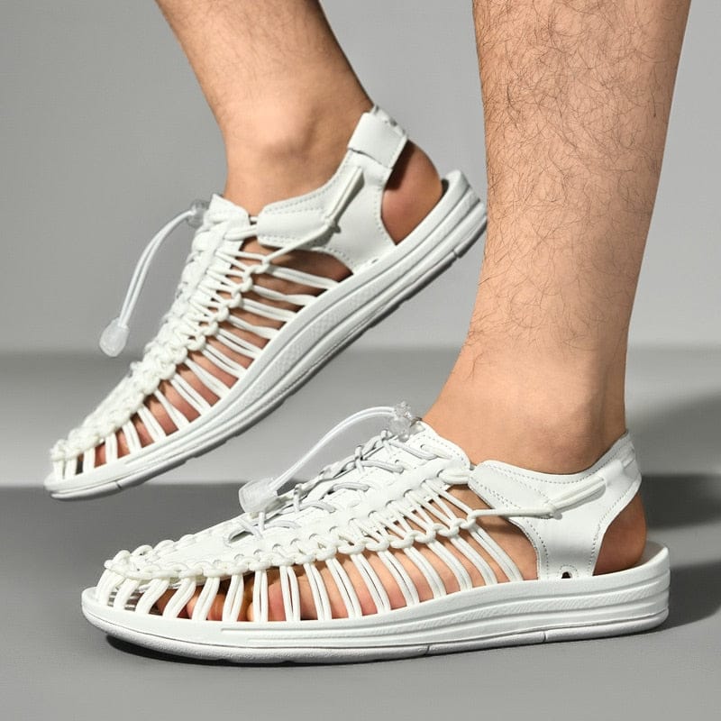 "Leichte Unisex-Sandalen mit Flechtmuster, bequem und stilvoll, ideal für Sommeraktivitäten, rutschfeste Sohle."
