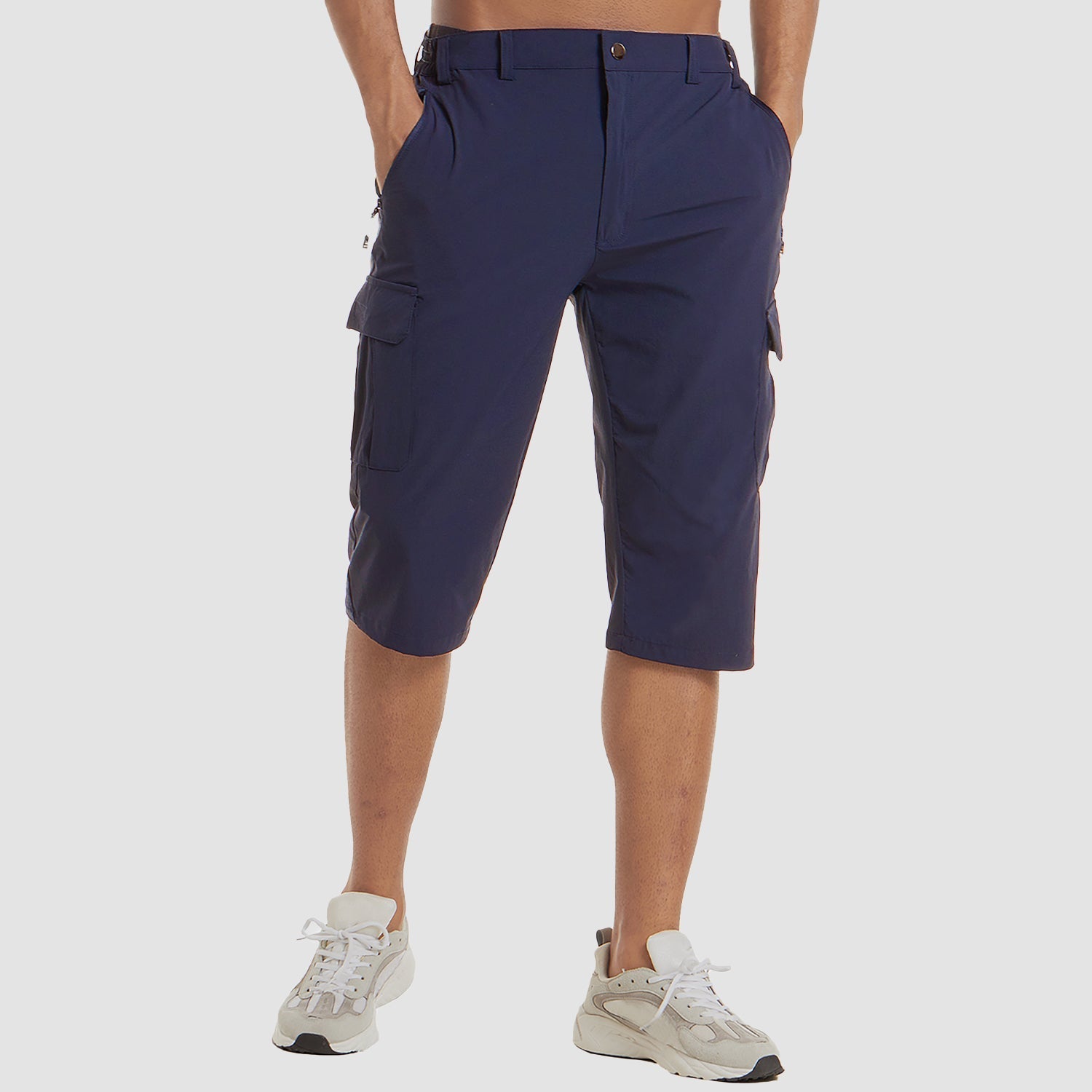 "Leinor Cargo Shorts für Herren, robust, bequem, mit Taschen; ideal für Sommer, Strand, Freizeit und Outdoor-Aktivitäten"