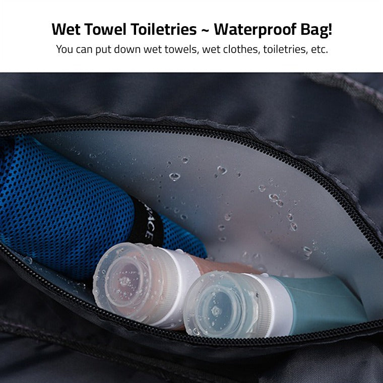 "Lila wasserdichte Reisetasche aus Oxford-Stoff, multifunktional, mit mehreren Fächern für Sport und Reisen."