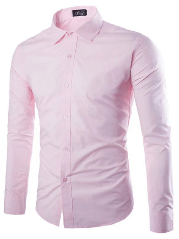"Lässiges, bügelfreies Slim Fit Herrenhemd aus komfortablem Material, ideal für elegantes und vielseitiges Styling."