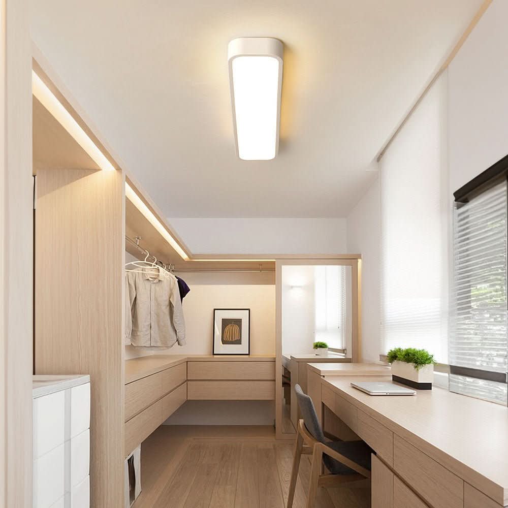 "Minimalistische LED Deckenleuchte im nordischen Stil, aus Eisen und Acryl, mit einstellbaren Lichtfarben und Größen."