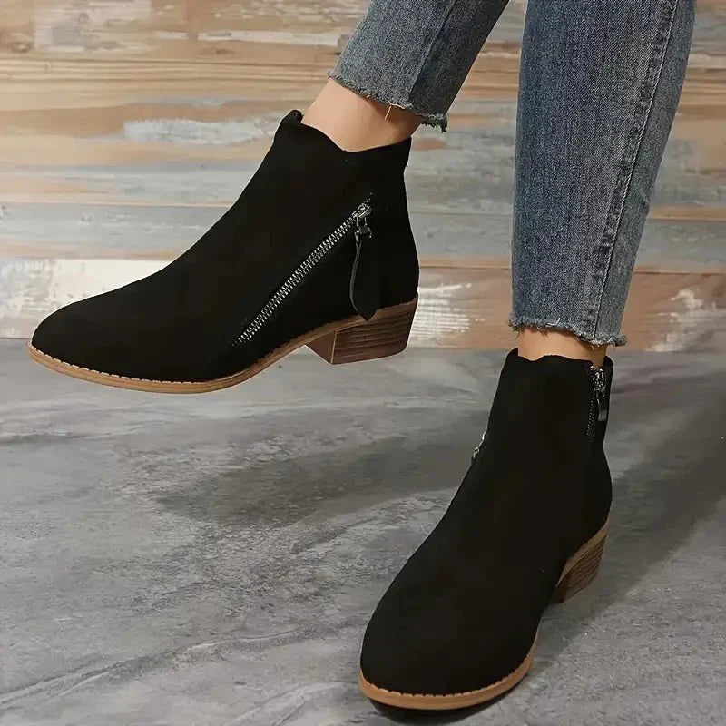 "Orthopädische Stiefelette, elegant und komfortabel, ergonomisches Design, verstellbare Schnalle, Damen, Alltagslook"