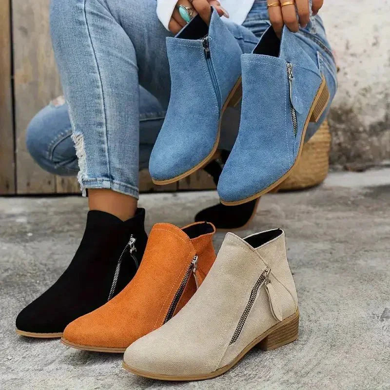 "Orthopädische Stiefelette, elegant und komfortabel, ergonomisches Design, verstellbare Schnalle, Damen, Alltagslook"