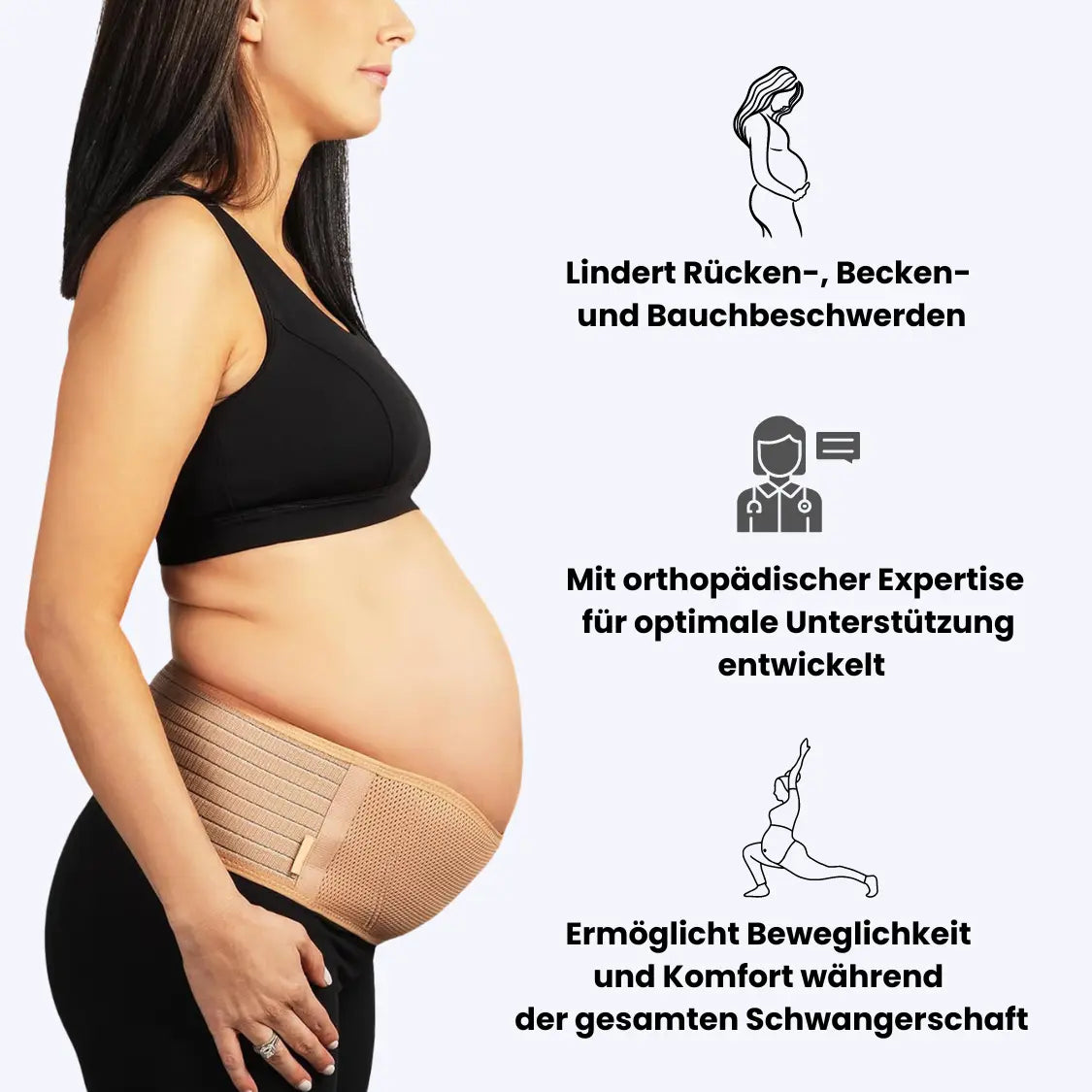 OrthoMama™ belte i bruk