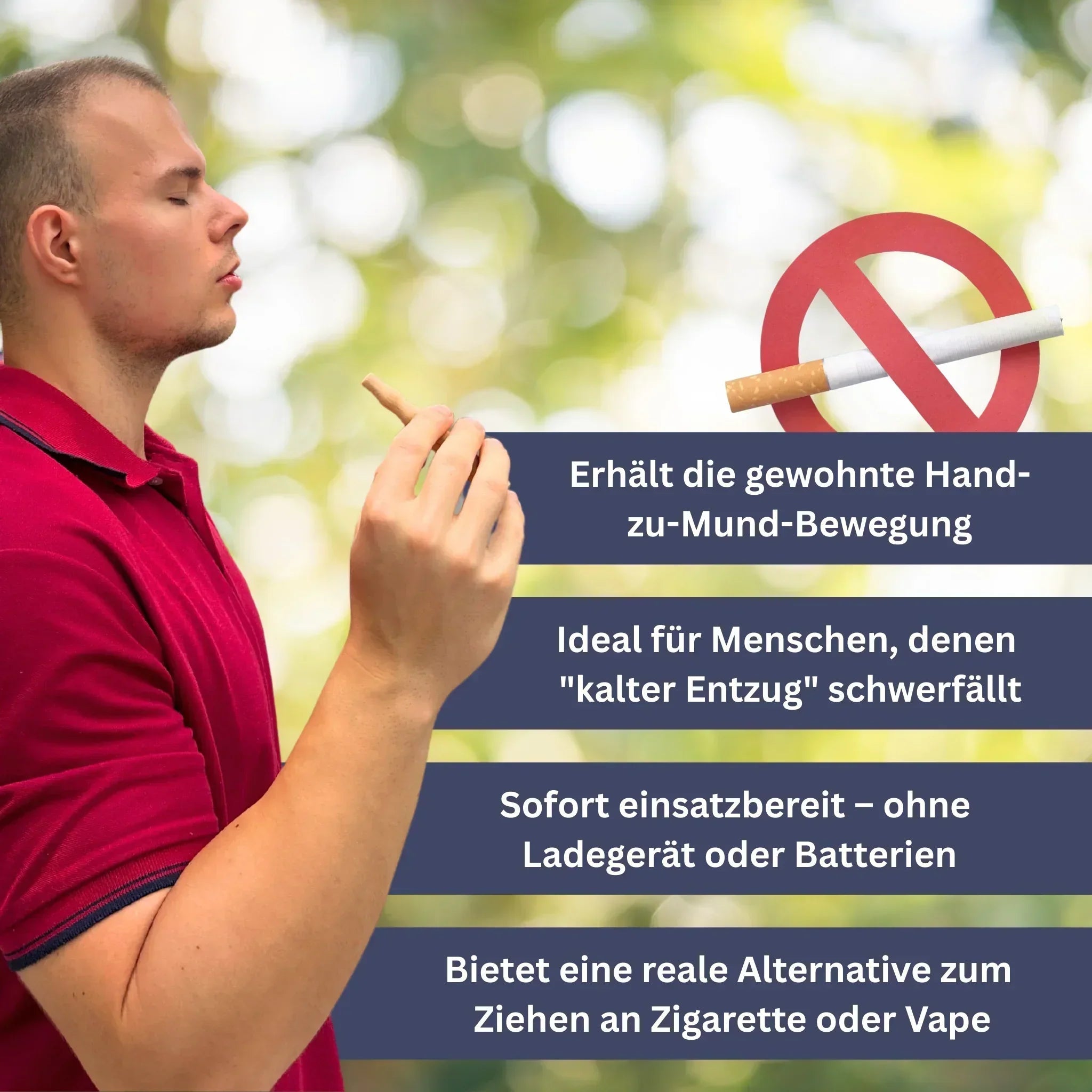 "Quitly Komplett-Set für Rauchstopp, modernes Design, diskret und stilvoll, ideal für den Übergang zu rauchfreiem Leben."