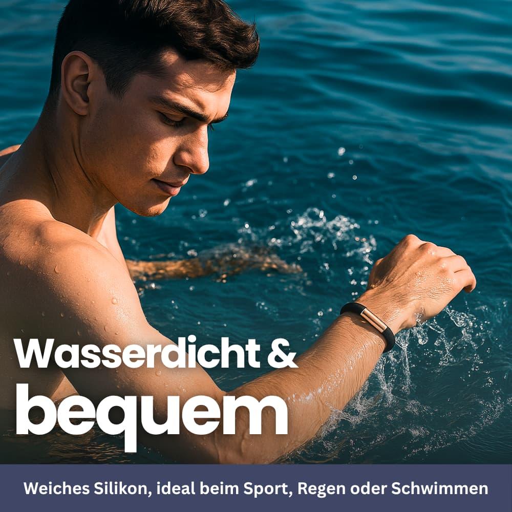 "Silikonarmband in Champagnersand, modernes Design, effektive Insektenabwehr, ideal für Damen, vielseitiges Accessoire"