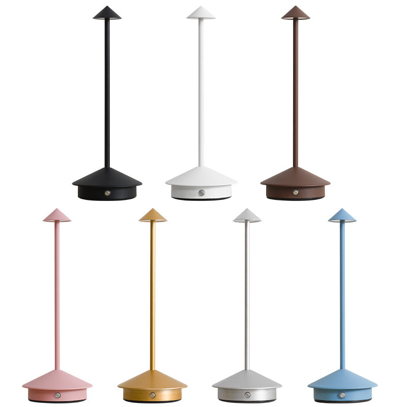 "Stilvolle kabellose LED Tischlampe, elegant schlankes Design, dimmbares Touch-Licht, ideal für jede Raumdekoration."