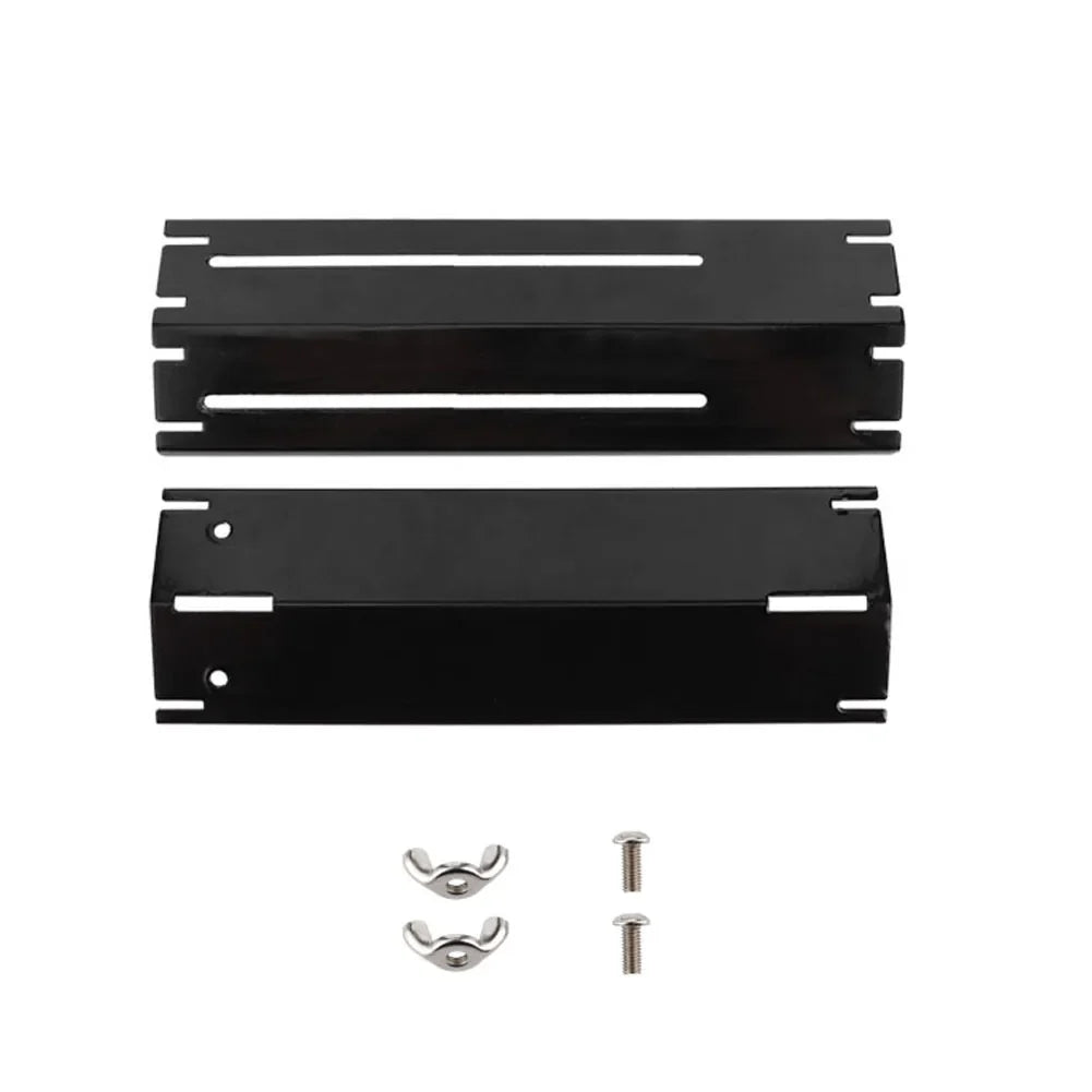 "Verstellbares emailliertes Hitzeschild für Gasgrills, robust, universelle Passform, 30–56 cm, schwarz glänzend."