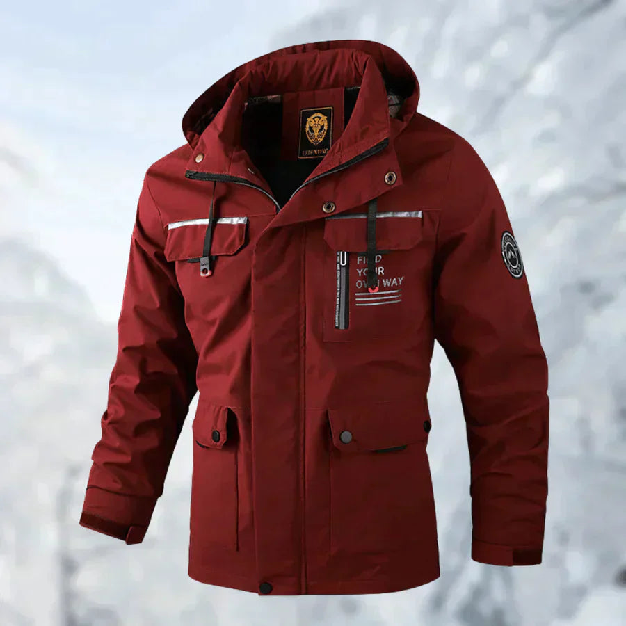 "Winddichte Winterjacke für Frauen, grün, wasserfest, isoliert, stilvoll für kalte Wintertage, Größen XS bis XL verfügbar."