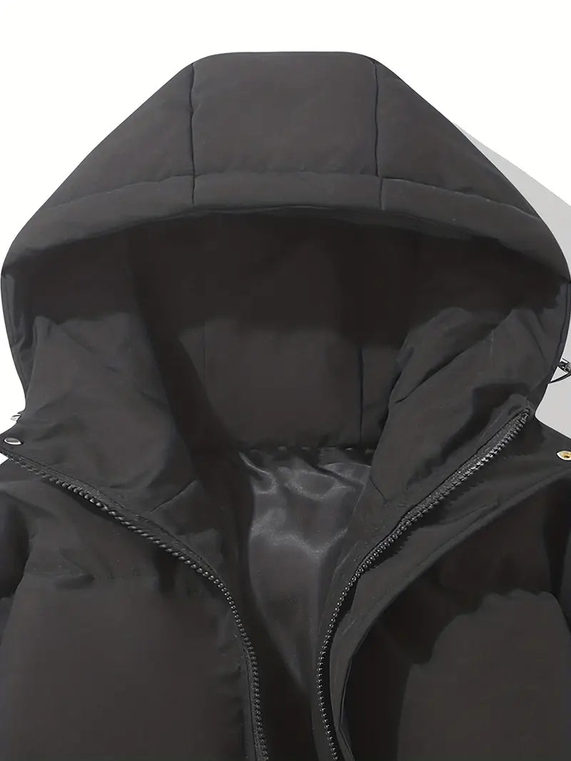 "Wolff Winter Puffer Jacke für Damen, gemütlich, stilvolles Steppmuster, warm und modisch in Beige, Outdoor geeignet."