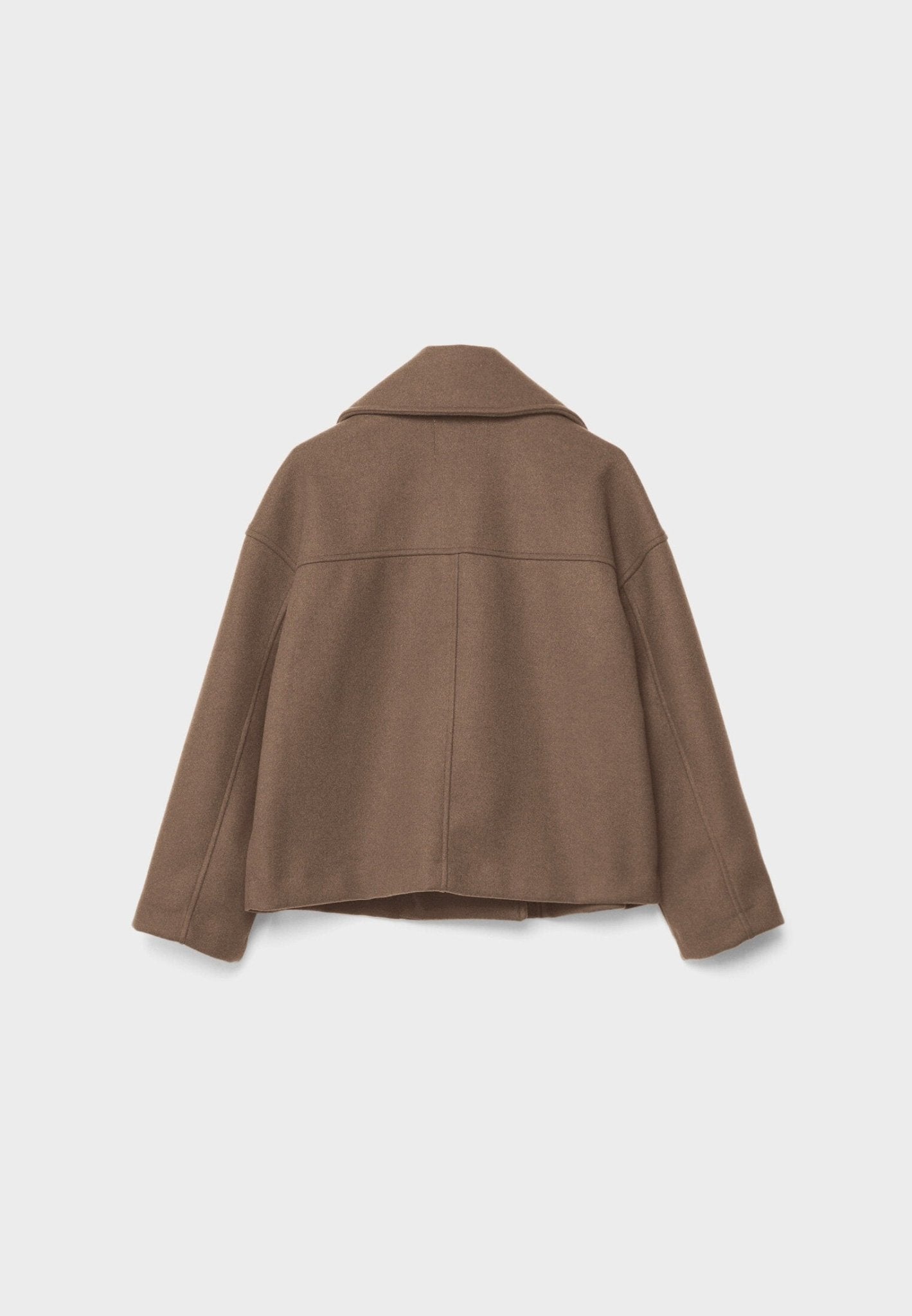 Zweireihige Damen Kurzjacke, elegant und modern, mit Umlegekragen und Langarm, ideal für Alltag und Freizeit.