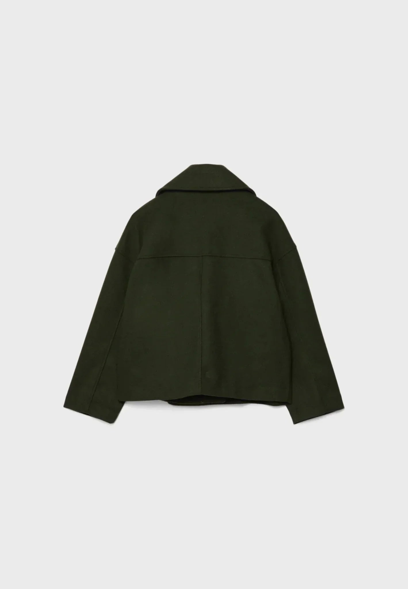 Zweireihige Damen Kurzjacke, elegant und modern, mit Umlegekragen und Langarm, ideal für Alltag und Freizeit.