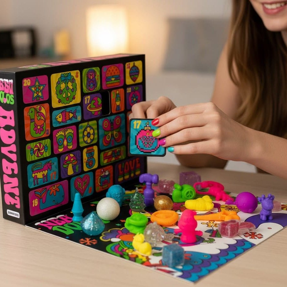 Gled barna med en julegave-adventskalender med 24 populære fidget-leker.