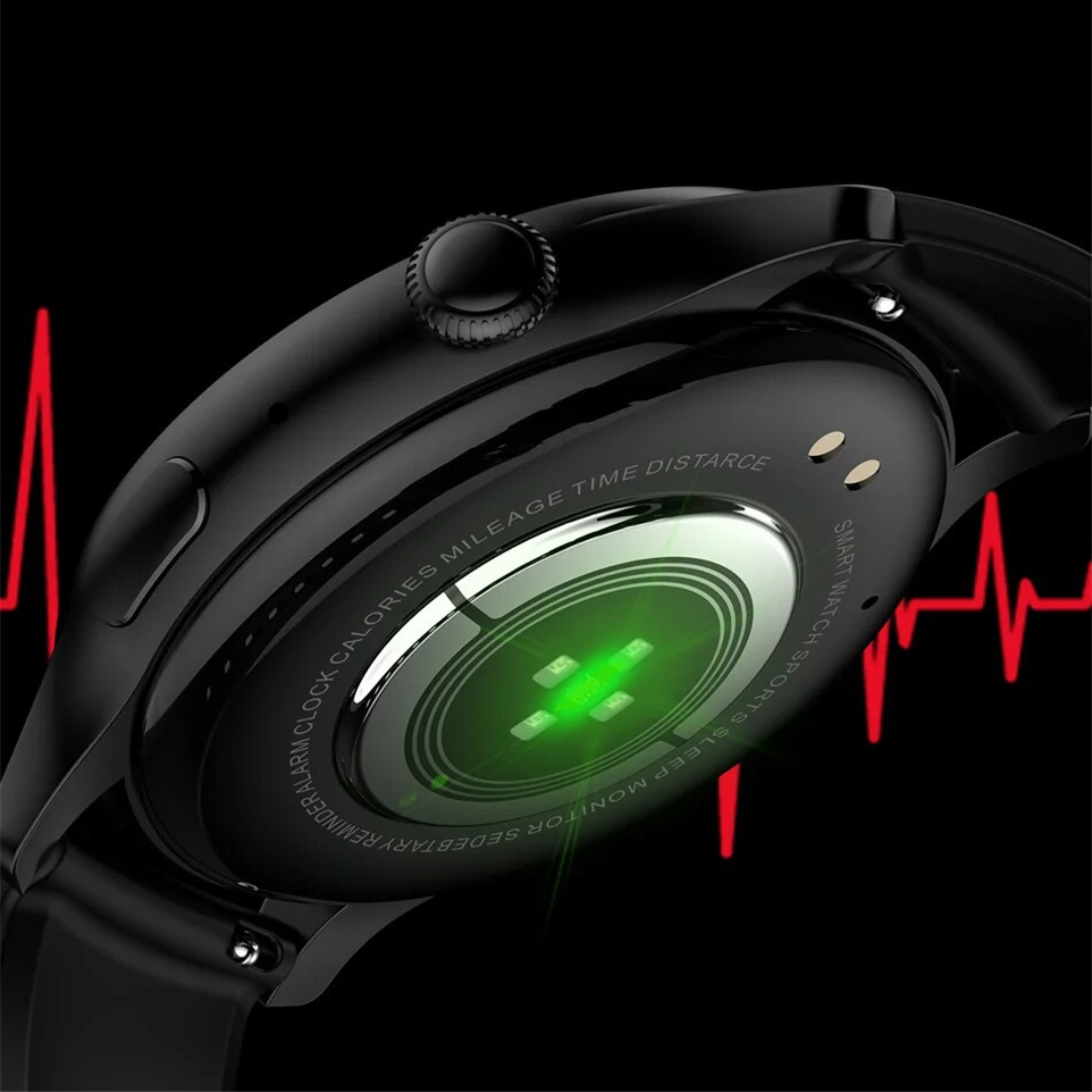 AMOLED smartklokke for kvinner, komplett helsesporing inkludert puls, aktivitet og søvn.