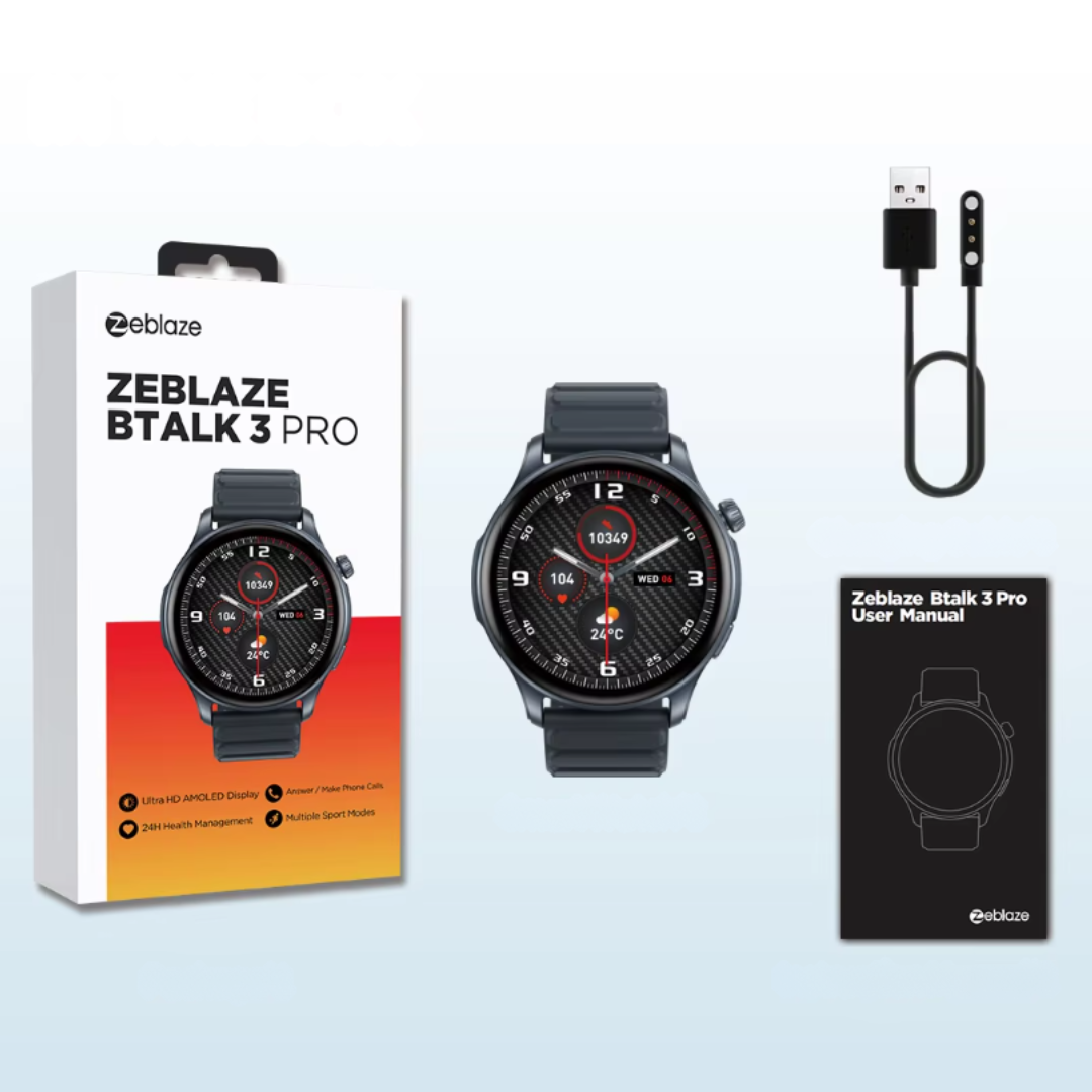 Stilren AMOLED smartklokke med levende farger og et moderne design, perfekt for daglig bruk og teknologi.