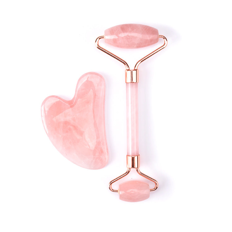 Ansiktsrulle for Gua Sha. Fremmer hudglød, ansiktsmassasje for velvære, naturlig hudpleie.