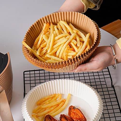 Engangs bakepapir non-stick, ideelt for en ren airfryer (50 stk.)