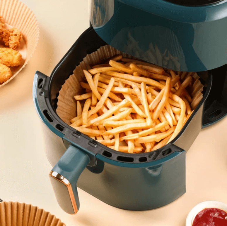 Rundt bakepapir non-stick, passer til airfryere (50 stk.)