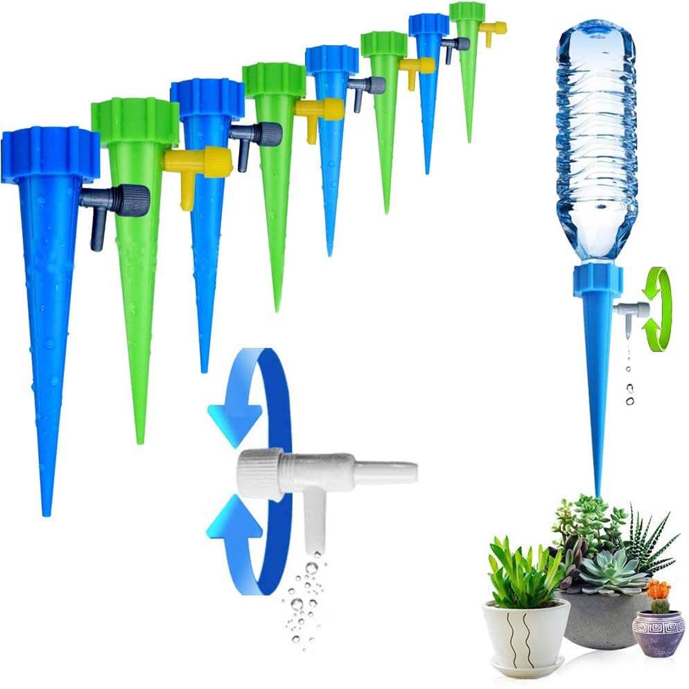 Automatisk vanning for potteplanter. Smart dryppvanningssystem sikrer optimal plantepleie og gjenbruk.