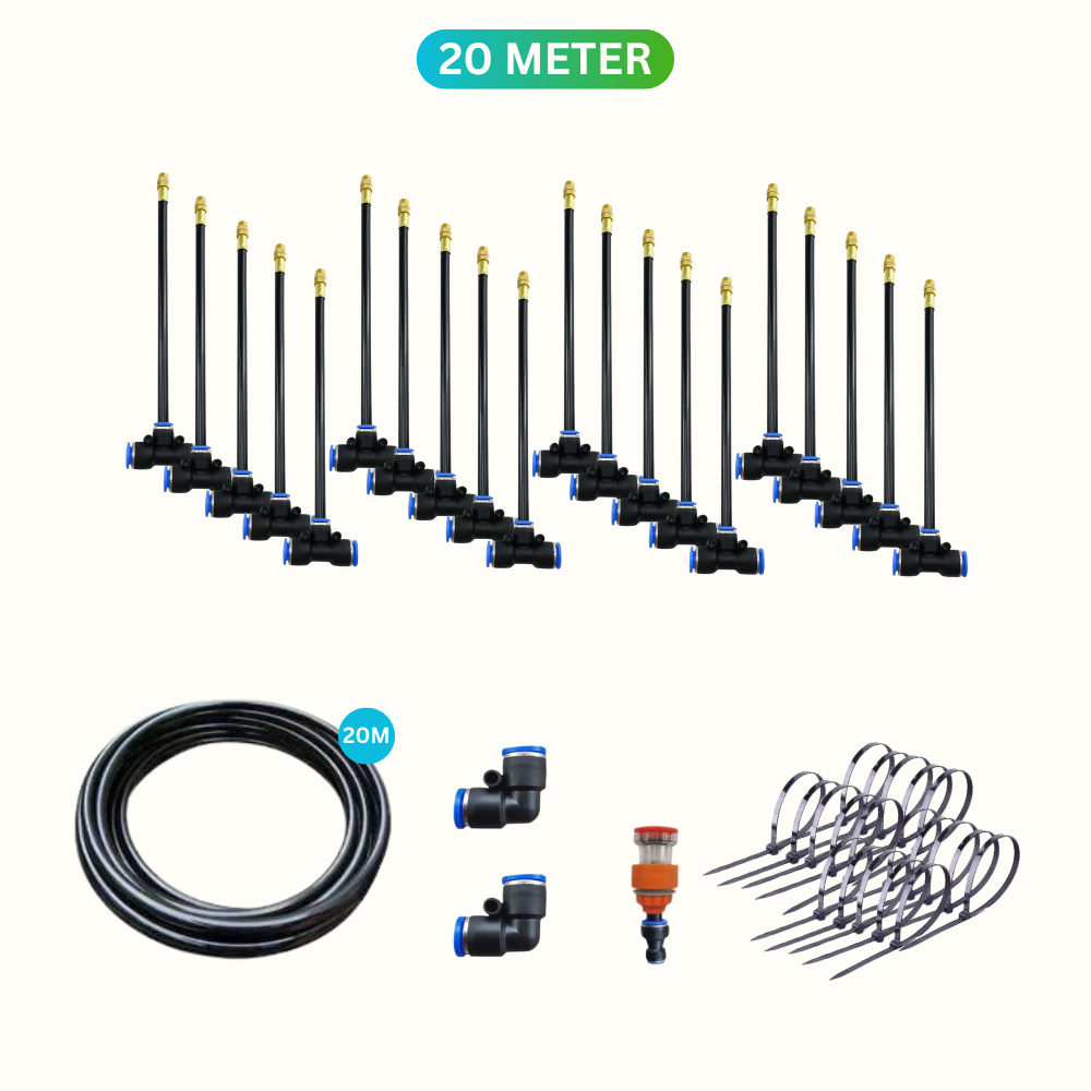 Moderne vanningssystem med automatisk sprinkler for effektiv hagepleie og vannbesparing. Ideelt for plen.