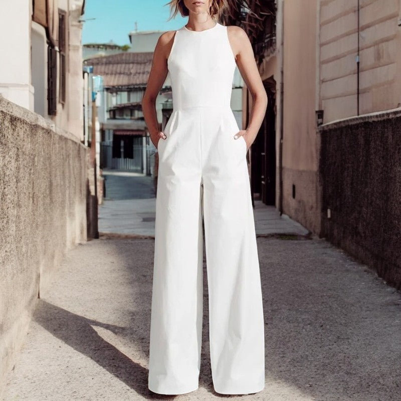 Komfortabel og lett ermeløs playsuit med tanktopp for kvinner. Perfekt for varme sommerdager og uformelle anledninger.