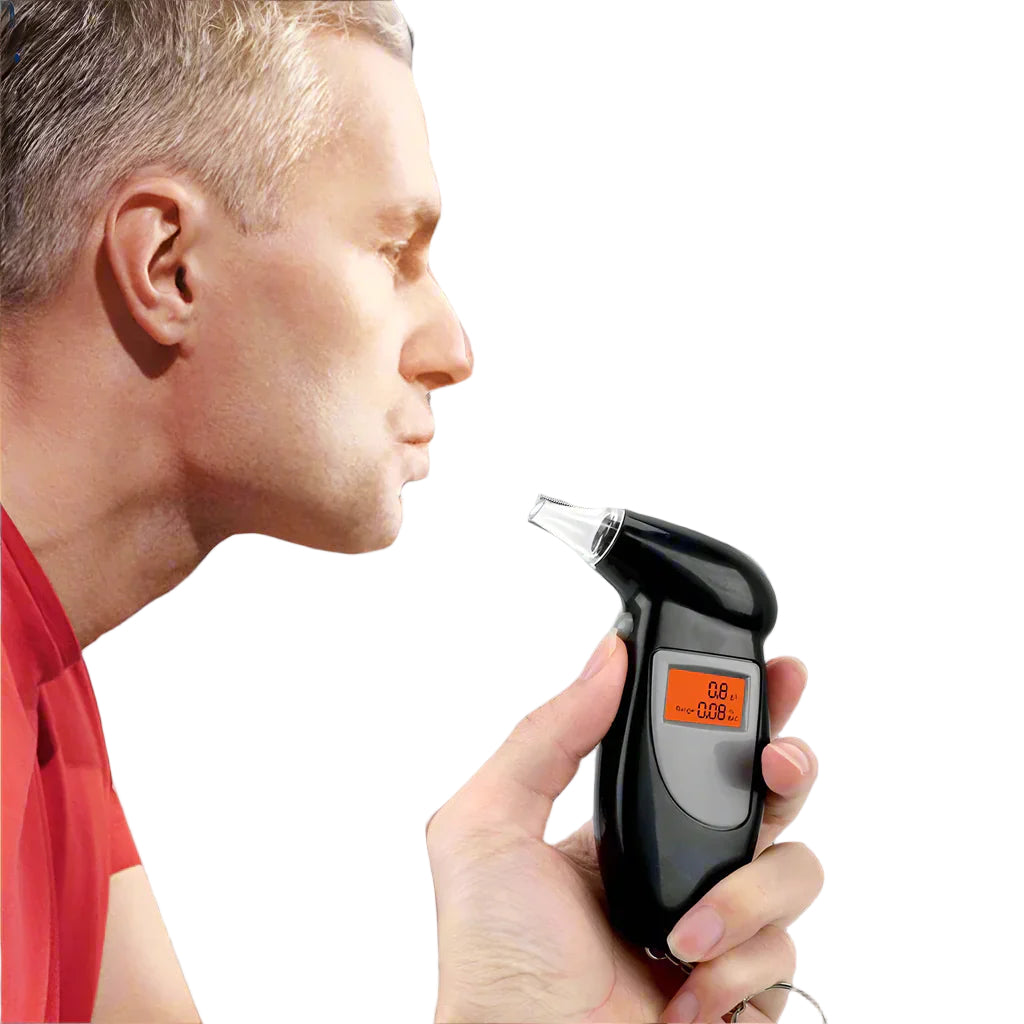 Bærbar keto pustetester med LED-skjerm, viser nøyaktig måling av ketose for effektiv diettsporing.