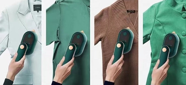 Få en perfekt, strykefri garderobe med denne effektive og hendige bærbare klesdamperen.