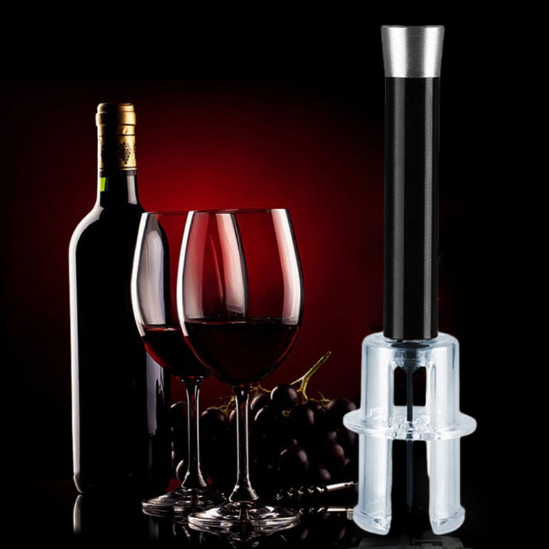 Wino on the Go lufttrykk korkfjerner i aluminiumslegering for rask og uanstrengt vinåpning.