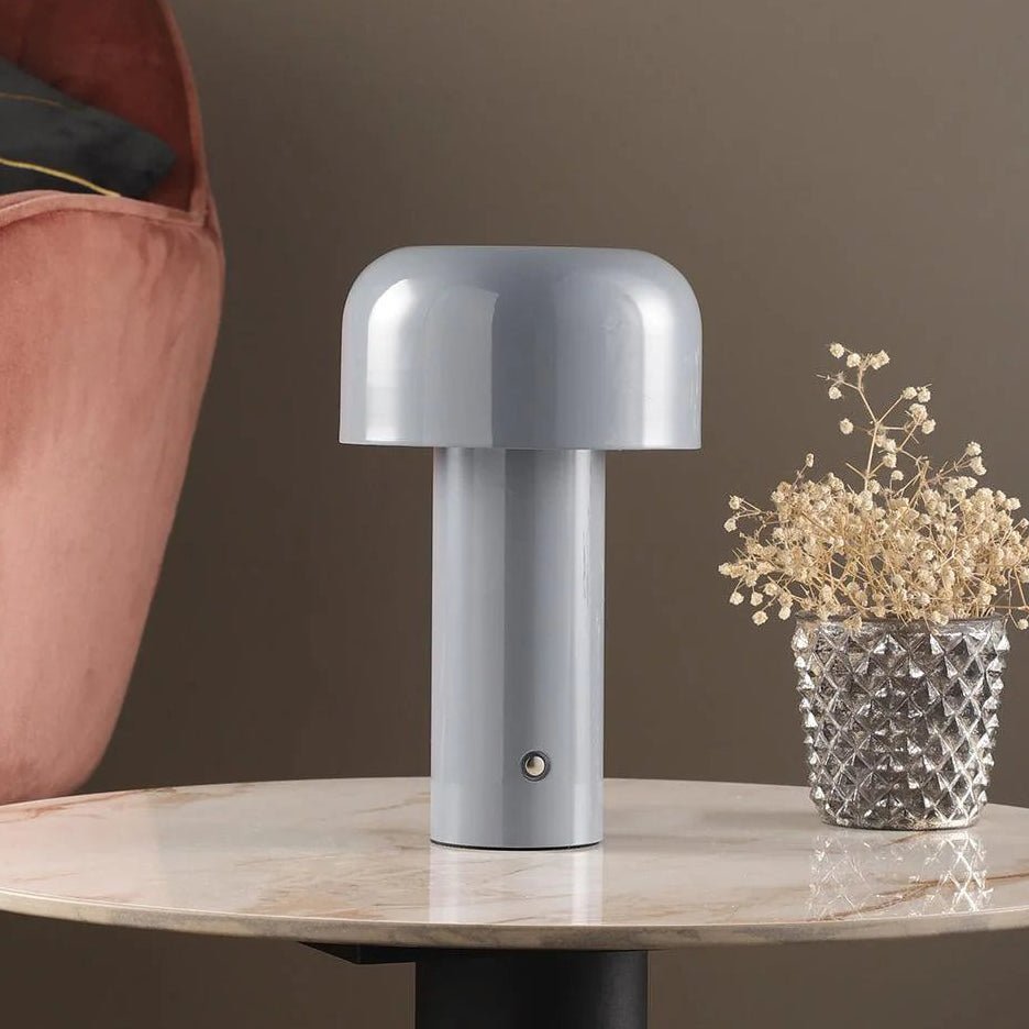 Elegant trådløs berøringslampe for nattbord, USB-oppladbar, dimbar LED for stemning.