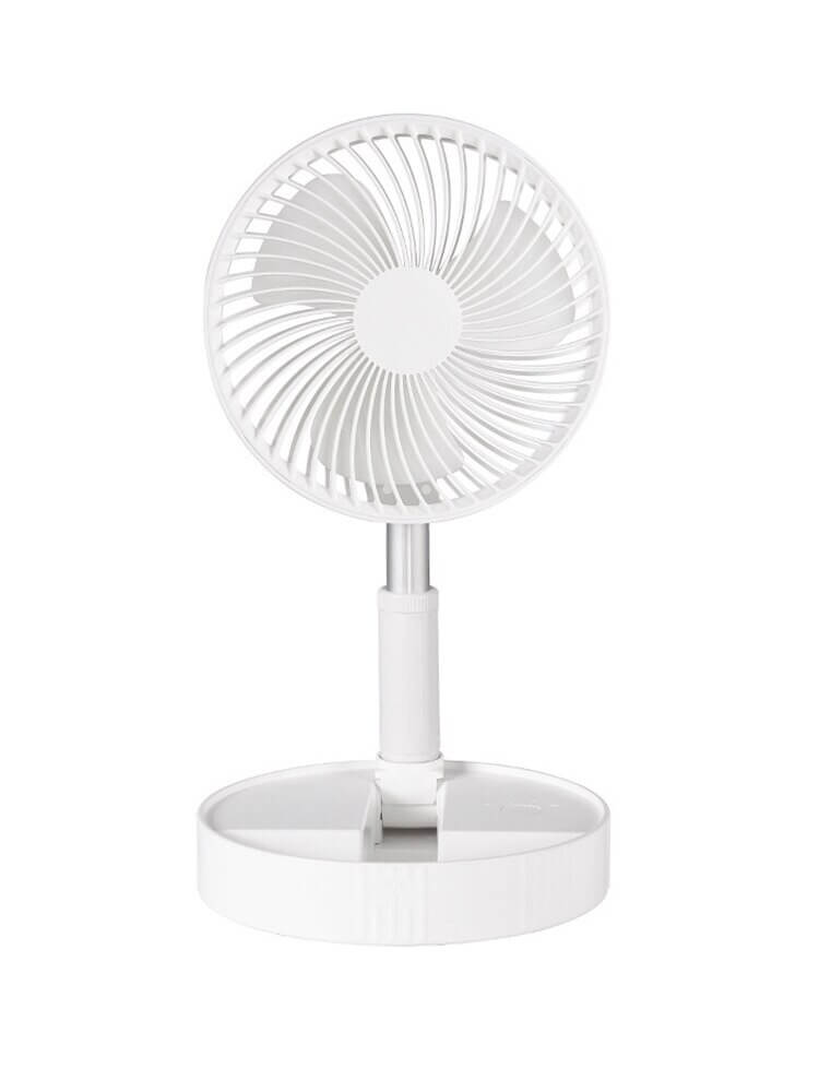 Elegant USB-ventilator for hjemmekontor, stue eller soverom. Bærbar, uttrekkbar og energieffektiv kjøling.