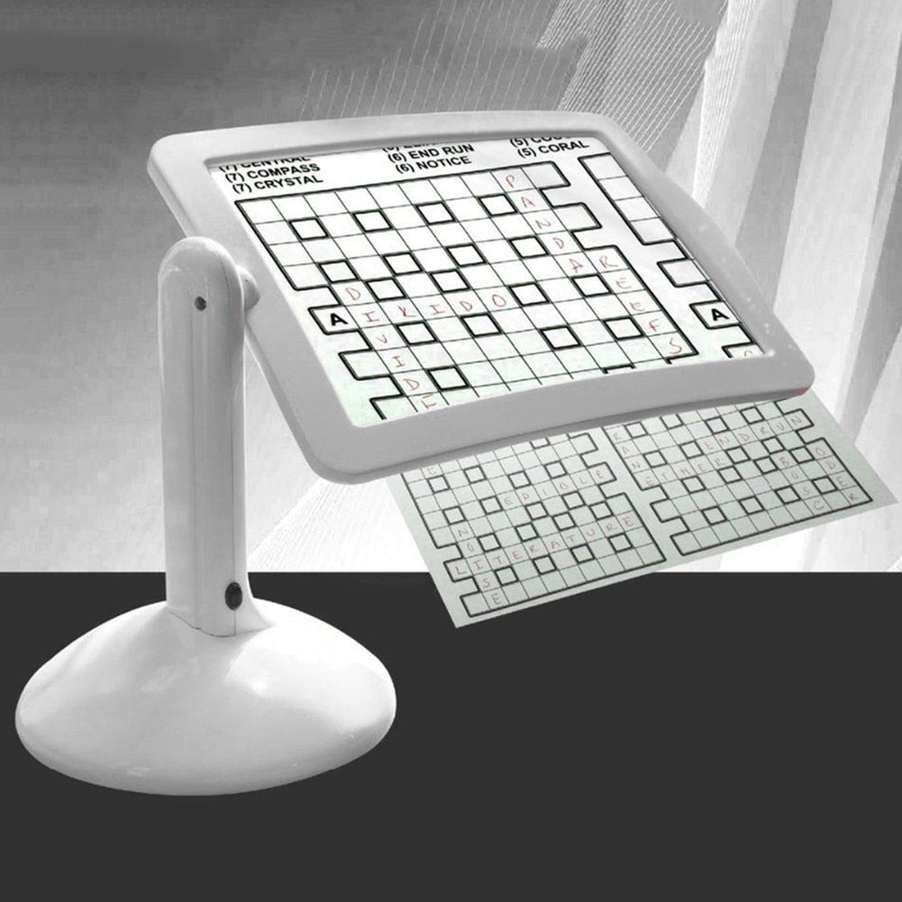 Kompakt, bærbart forstørrelsesglass med skarpt LED-lys. Enkel-å-bruke lesehjelp for detaljer og småskrift overalt.