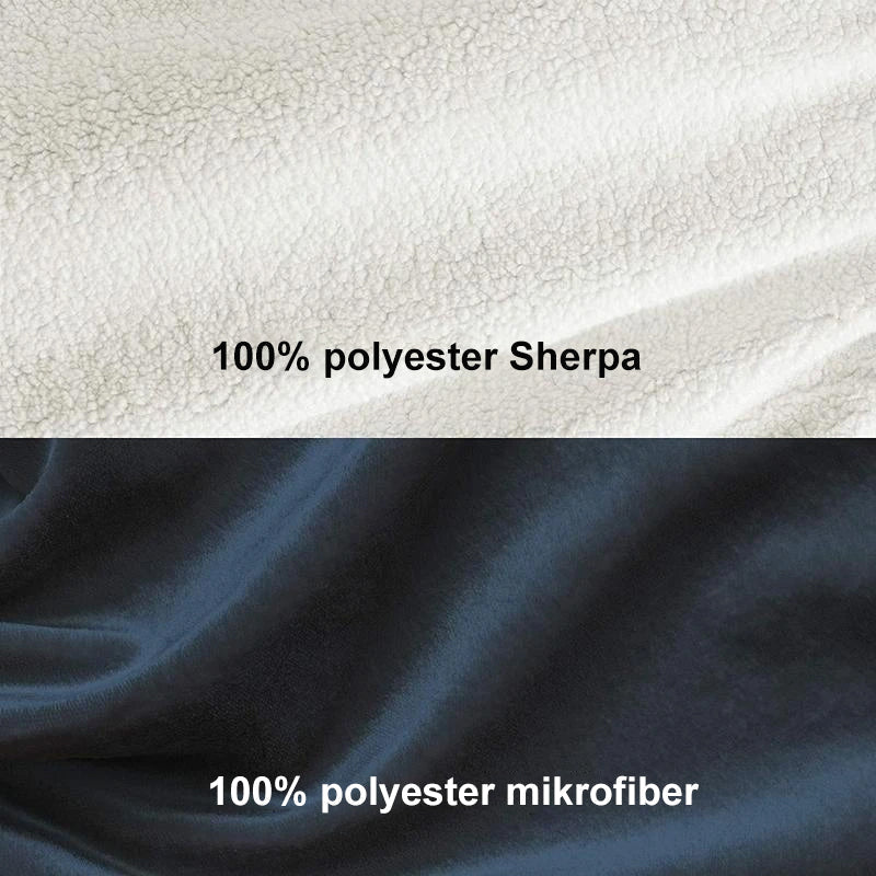 Komfortabelt bærbart vinterteppe for kvinner, i varmende og kosete sherpa-materiale.