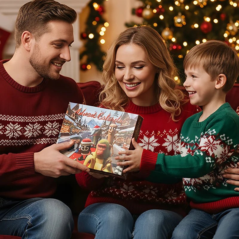 Åpne 24 overraskelser med denne morsomme julekalenderen for barn.