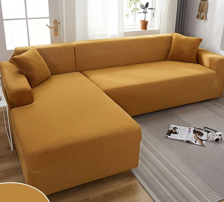 Stilig benkpute-beskytter til sofa, vanntett og slitesterk. Perfekt for familievennlig interiør.