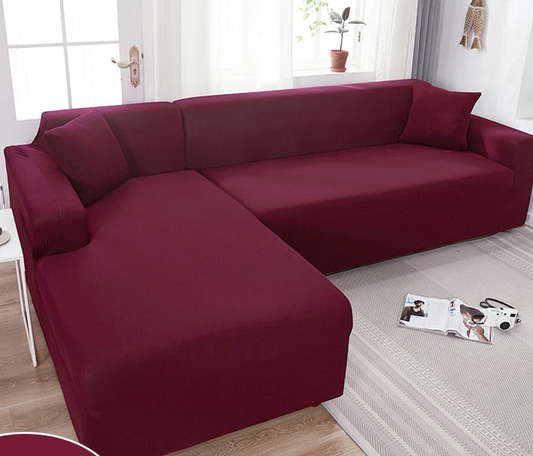 Detaljbilde av vanntett stoff på benkpute til sofa. Elastisk og holdbar for daglig bruk.