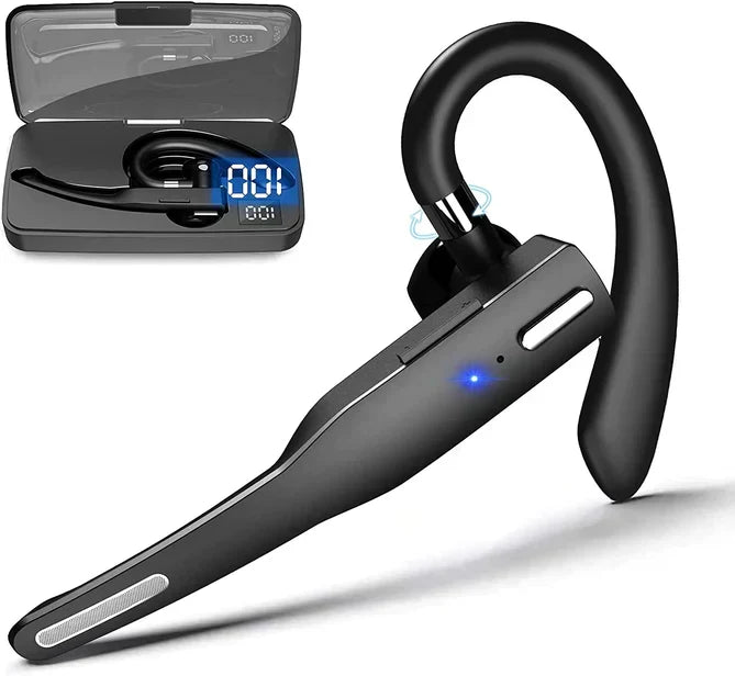 Trådløst hodesett for menn, med ergonomisk design og lang batterilevetid for profesjonell bruk.