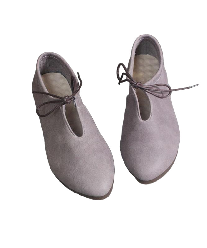 Boho snøresko for kvinner med dempet innersåle i mykt skinn; perfekt komfort for sommer og hverdag.