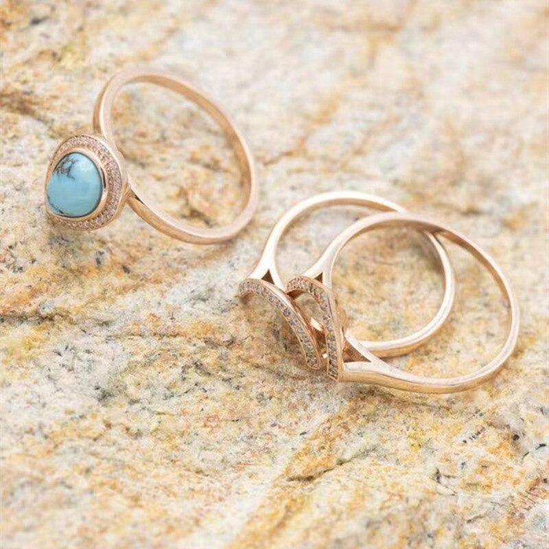 Trend ring i bohemsk stil, statement smykke for enhver anledning, hudvennlig.
