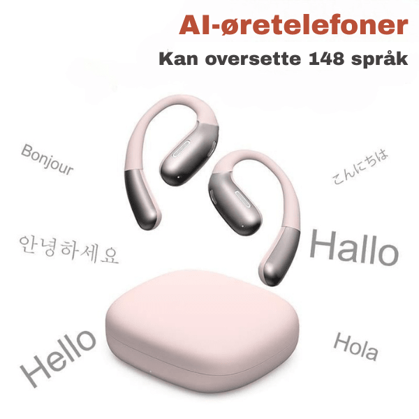 Atlet bruker ClearTalk Pro trådløse ørepropper under sport; stabil lyd for trening.