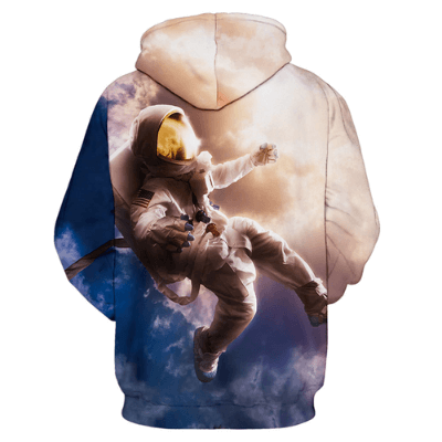 Unik damegenser med romdesign og hette. Allsidig astronaut-hettegenser for kvinner, trendy og komfortabel.