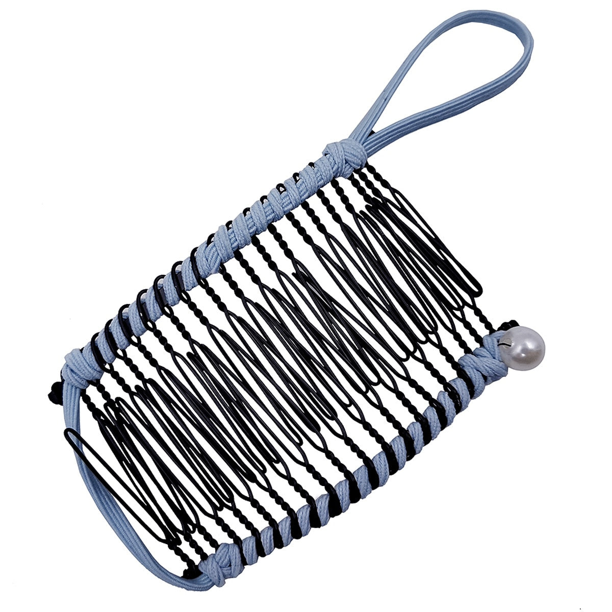 Robust bananklips for hesteponni; holder damehåret sikkert på plass for langvarig styling.