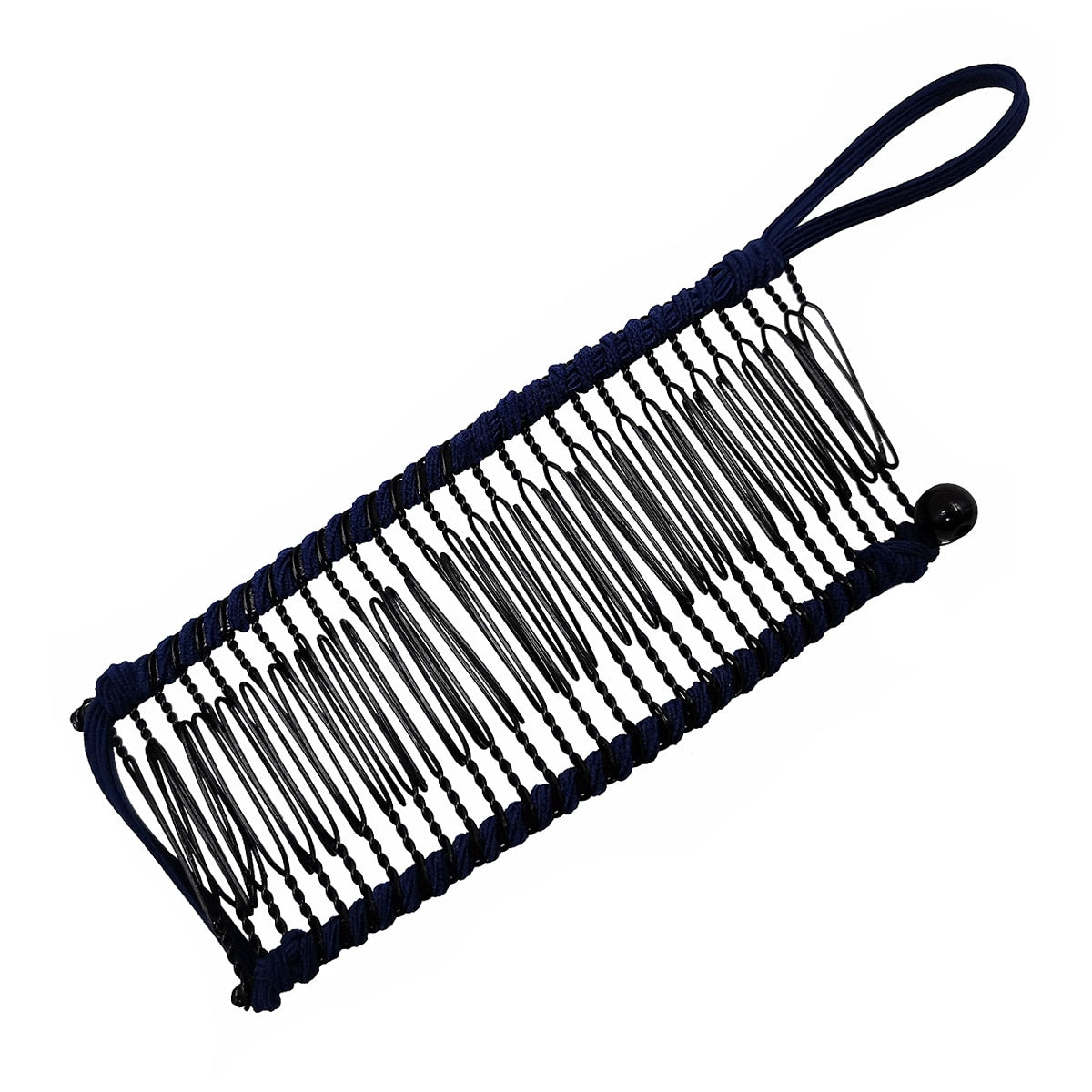 Ergonomisk bananklips designet for å holde tykt damehår komfortabelt og sikkert på plass.