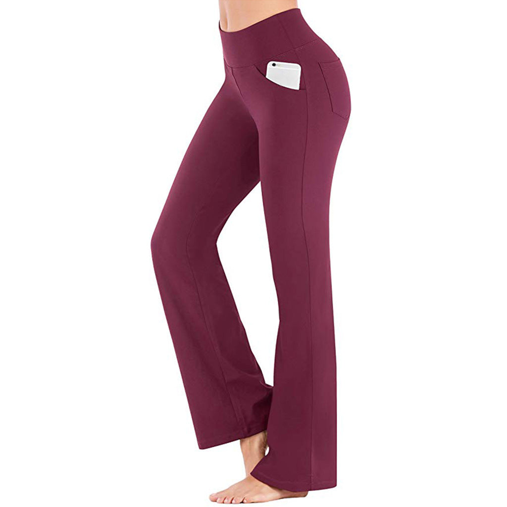 Dame bootcut fritidsbukser med høy midje, styla for hverdagsbruk. Komfortabel og allsidig activewear.